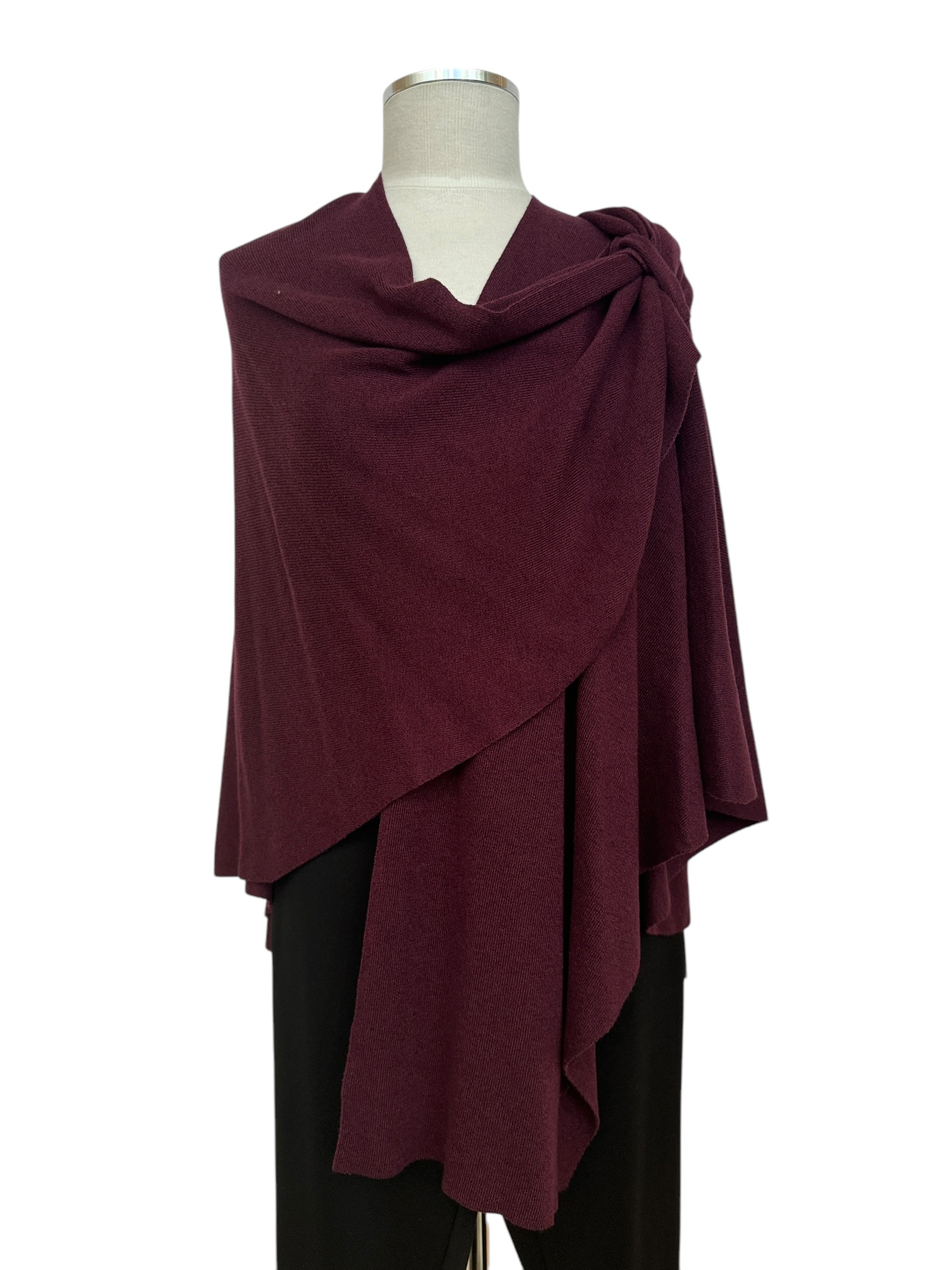 Mulberry wine covi wrap in cotton rayon