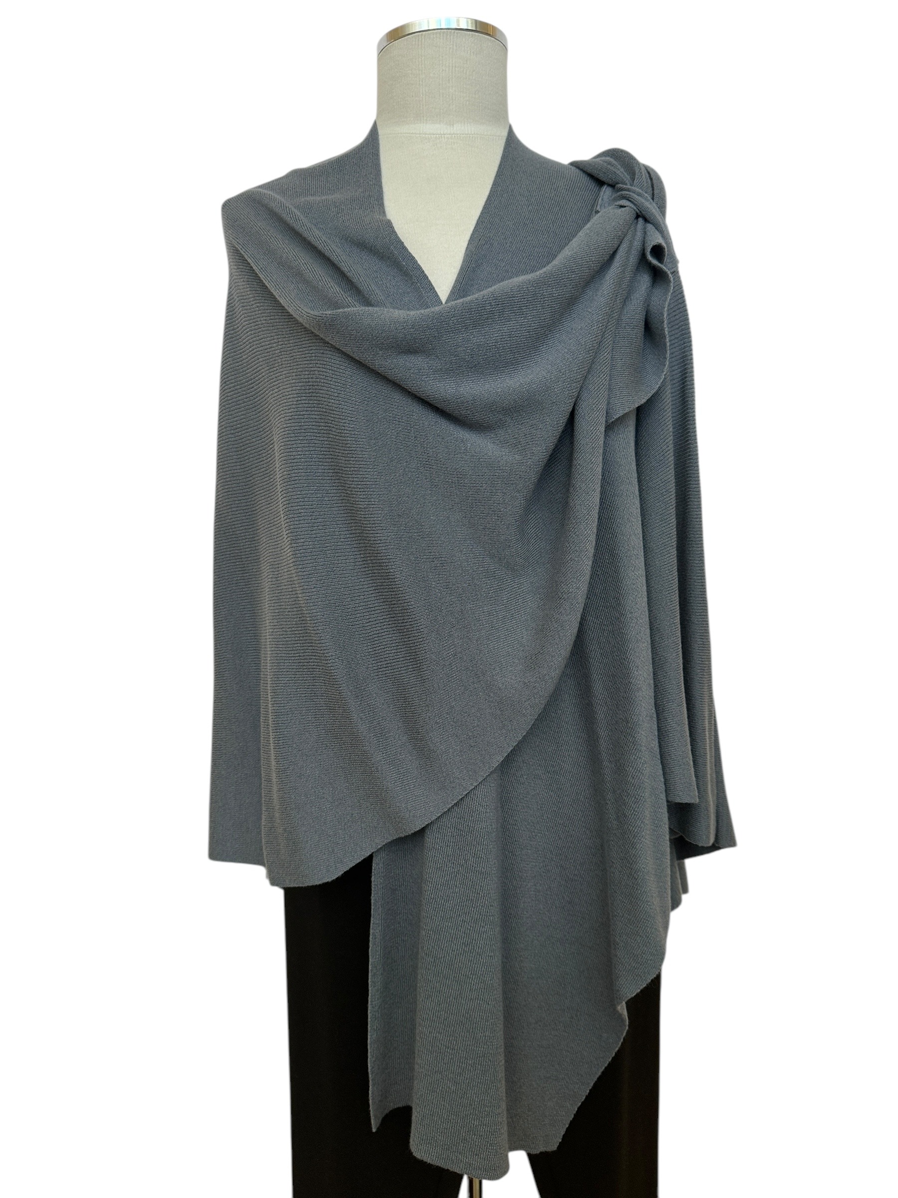 Nickel grey covi wrap in cotton rayon